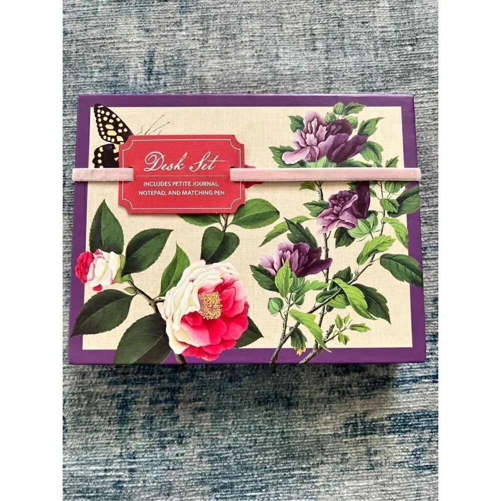 New! Galison New York Butterfly Flower Floral Gift Desk Gift Set